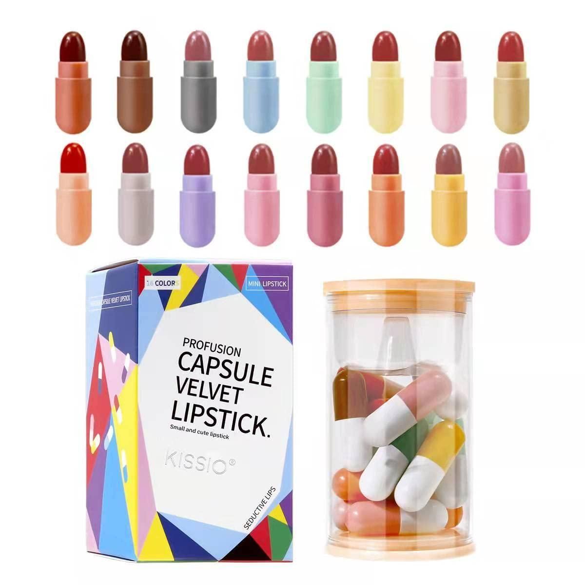 DEROL™ Mini Pills Lipstick Set- Pack Of 16