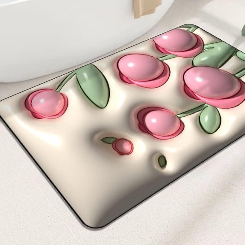 3D Dish Water Absorbing Mat (Mixed Color)
