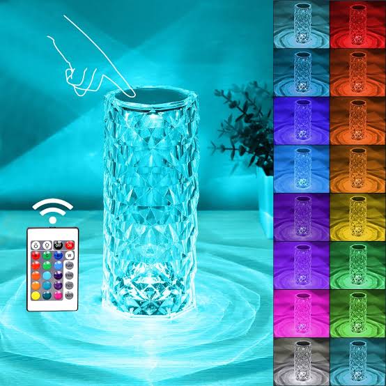 16 Colour LED CRYSTAL TOUCH LAMP